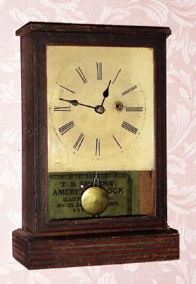 C.1855, T. S. Sperry, 25 John St., New York, 30-hour Cottage timepiece. — Antique Clocks Price Guide