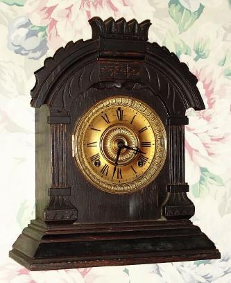 C.1894, Ansonia Clock Co., "Tunis", 8-day time/strike Cabinet series mantel clock. — Antique Clocks Price Guide