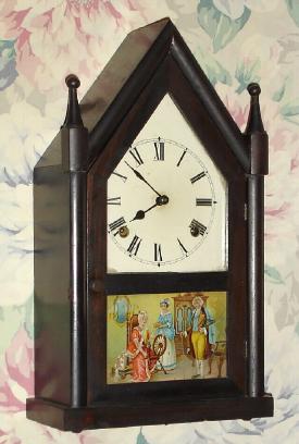 C.1929, William L. Gilbert Clock Co., 8-day time and gong strike steeple clock. — Antique Clocks Price Guide