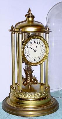 C.1950, German, Kieninger and Obergfell, LOUVRE model 400-day clock with original dome. — Antique Clocks Price Guide