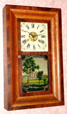 C.1840, Silas Hoadley, Plymouth, Conn., 30-hour time/strike OG shelf clock. — Antique Clocks Price Guide
