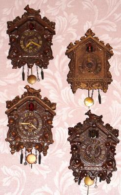 Lot of 4: C.1937, Lux Clock Mfg. Co., Waterbury, Conn., 30-hour novelty timepieces. — Antique Clocks Price Guide