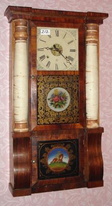 C.1870, Seth Thomas Clock Co., 8-day, 2-Wt, time and gong strike column and cornice shelf clock. — Antique Clocks Price Guide