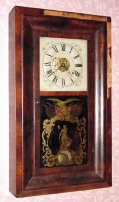 C.1870, Seth Thomas Clock Co., 8-day time/strike OG shelf clock, 2-weight. — Antique Clocks Price Guide