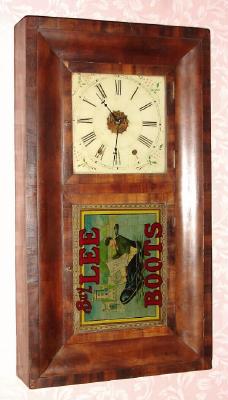 C.1860, Jerome and Co., (New Haven Clock Co.), 8-day time and gong strike, double door OG shelf clock. — Antique Clocks Price Guide