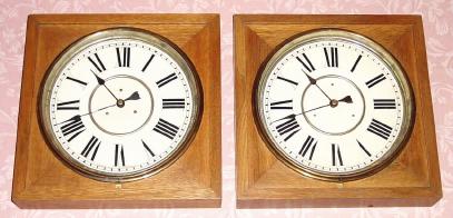 C.1900, Standard Electric Time Co., (2)slave clocks. — Antique Clocks Price Guide