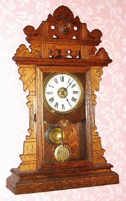 C.1895, Seth Thomas Clock Co. 8-daytime/strike/alarm mantel clock. — Antique Clocks Price Guide