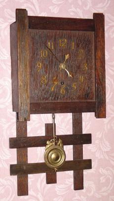 C.1910, Session Clock Co., "Aztec", 8-day mission style wall timepiece. — Antique Clocks Price Guide