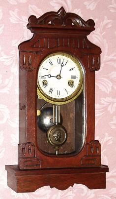 C.1875, F. Kroeber Clock Co., "Portfire", 30-hour time/strike mantel clock. — Antique Clocks Price Guide
