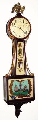 C.1920, Waltham Watch Co., Waltham, Mass., "Willard Banjo", 8-day weight driven timepiece. — Antique Clocks Price Guide