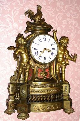 C.1880, French, Japy Freres, bronze figural clock in the Louis XVI style. — Antique Clocks Price Guide