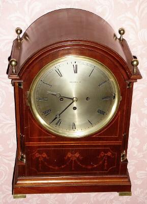 C.1906, (dated presentation), German (W+H) for Tiffany and Co, Westminster chime mantel clock in mahogany, with brass accents. — Antique Clocks Price Guide