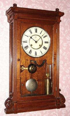 C.1895, Seth Thomas Clock Co., LINCOLN, 2-Weight shelf clock in walnut. — Antique Clocks Price Guide