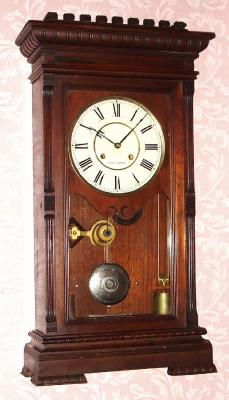 C.1885, Seth Thomas Clock Co., GARFIELD, 2-Weight shelf clock in walnut. — Antique Clocks Price Guide