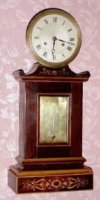 C.1830, (date on scale), French, Rosewood Mantel regulator with thermometer, less dome, 8-day time and bell strike, silk thread. — Antique Clocks Price Guide