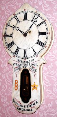 C.1874, (dated), E. Howard and Co., "No. 28 Marble Dial" presentation piece, 8-day, weight driven wall clock. — Antique Clocks Price Guide