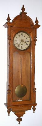 C.1906, Waterbury Clock Co., "Galesburg", 8-day wall timepiece in the Viennese style. — Antique Clocks Price Guide