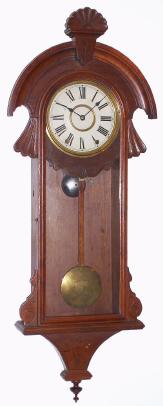C.1880, New Haven Clock Co., "Cambria", 8-day time/strike wall clock. — Antique Clocks Price Guide