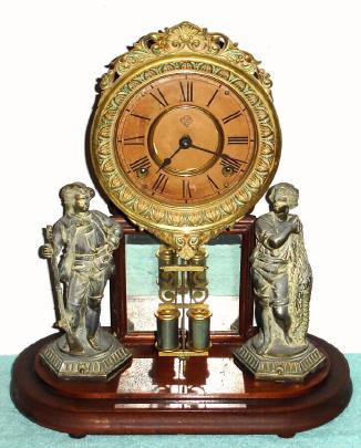 C.1880, Ansonia Clock Co., "Crystal Palace No. 1 Extra", 8-day time and bell strike mantel clock, less dome. — Antique Clocks Price Guide