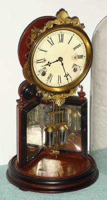 C.1875, Ansonia Clock Co., "Crystal Palace No. 2", 8-day time/strike mantel clock. — Antique Clocks Price Guide