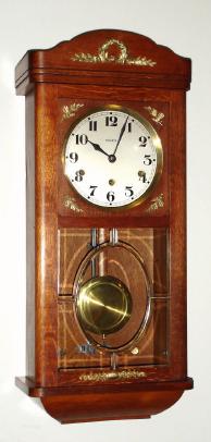 C.1920, French, VEDETTE, Westminster Chime, oak box clock with beveled glass. — Antique Clocks Price Guide