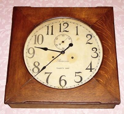 C.1914, Ansonia Clock Co., "Fulton", 30-day wall timepiece. — Antique Clocks Price Guide