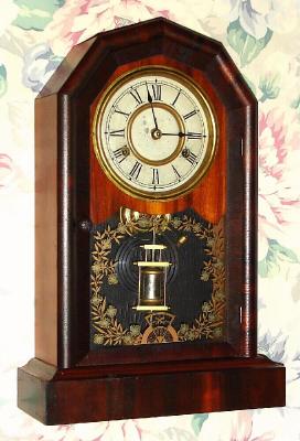 C.1878, New Haven Clock Co., "Duchess", 30-hour time/strike mantel clock. — Antique Clocks Price Guide