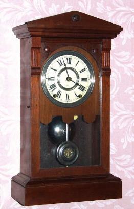 C.1880, Seth Thomas, ATHENS, 8-Day time and bell strike mantel clock in walnut. — Antique Clocks Price Guide