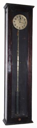C.1914, (dated), Pulsynetic  master clock, made by Gents of Leicester, England; retailed by Edwards of Glasgow, serial No. 1481,. — Antique Clocks Price Guide