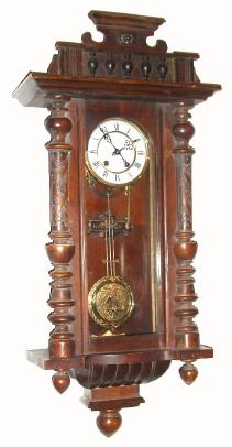 C.1900, German, Konkurrenz, Villingen, Badenia, Black Forest, 8-day time and gong strike regulator clock. — Antique Clocks Price Guide