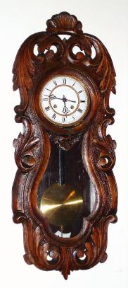 C.1880, German, for the French market, serpentine wall regulator, 8-day time and gong strike. — Antique Clocks Price Guide