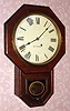 C.1890, Seth Thomas Clock Co., "Drop Octagon 12 Inch", 8-day wall timepiece. 