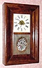 C.1850, Elisha Manross, Forestville, Conn., 30-hour time/strike OG shelf clock. 