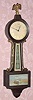 C.1928, New Haven Clock Co., "Willis", 12-day banjo timepiece. 