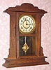 C.1910, E. Ingraham and Co., "Siren" 8-day time/strike Cabinet model mantel clock. 