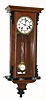 C.1890, German, Schablonenuhr "Victoria", 8-day time+ gong strike R/A pendulum wall clock. 