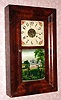 C.1840, Silas Hoadley, Plymouth, Conn., 30-hour time and strike, 2-wt OG shelf clock. 