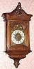 C.1880, Austrian, 2nd Baroque, 8-day time and strike hanging walnut cartel clock/ mixed lot. 