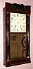 C.1830, D. N. and R. Day (for S. D. Alfred), Westfield, Mass., 30-hour time/strike wood movement half column and splat shelf clock. 