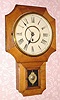 C.1895, New Haven Clock Co., "Emperor", 8-day wall timepiece. 