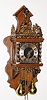 C.1960, German/Dutch, re-issue of a Dutch Zaanse clock, 2-weight, 8-day, surmounted by a figure of Atlas holding the world. 