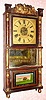 C.1840, Birge, Mallory and Co., Bristol, Conn., 8-day time/strike triple-decker shelf clock. 