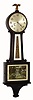 C.1923, New Haven Clock Co., "Waring" 8-day time/strike banjo clock. 