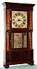 C.1835, Rodney Brace, North Bridgewater, Mass, 30-hour wooden works, Empire style shelf clock, t/s/alarm. 
