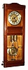 C.1910, German, Gustav Becker, box style 2-weight regulator with 5 panes of heavy beveled glass in the door. 