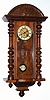C.1900, German, Junghans, 8-day time/strike R/A regulator wall clock. 