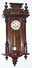 C.1900, German, 8-day time and gong strike R/A regulator wall clock. 