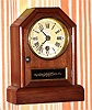 C.1880, Seth Thomas Clock Co., "Octagon Top A", 30-hour mahogany cottage timepiece. 