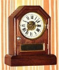 C.1880, Seth Thomas Clock Co., "Octagon Top E", 30-hour time/alarm mahogany cottage timepiece. 