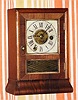 C.1860, Seth Thomas Clock Co., "Cottage C", 30-hour time/alarm rosewood cottage timepiece. 